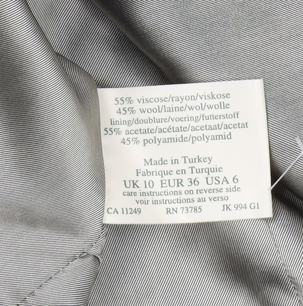 Laura Ashley Women's Black Suit Jacket Size 10