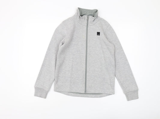 Bench Boys Grey Full Zip Sweatshirt 11-12 Years Lightweight