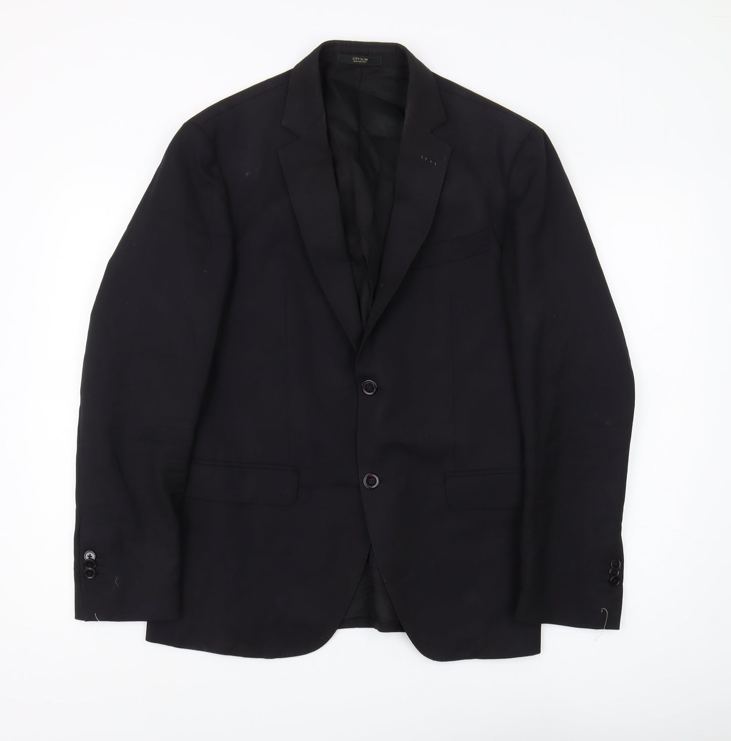 Men's Massimo Dutti Black Blazer, Size 40R