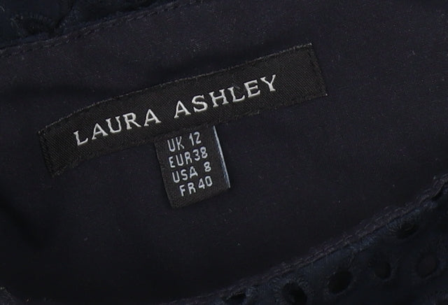Laura Ashley Women's Black Fit & Flare Dress, Size 12