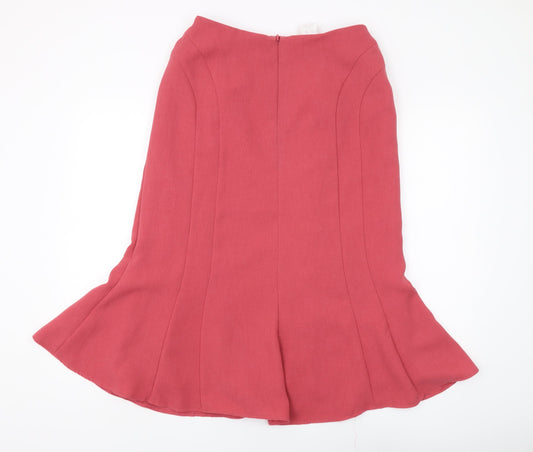 Eastex Women's Red Midi Pencil Skirt Size 12 Lined