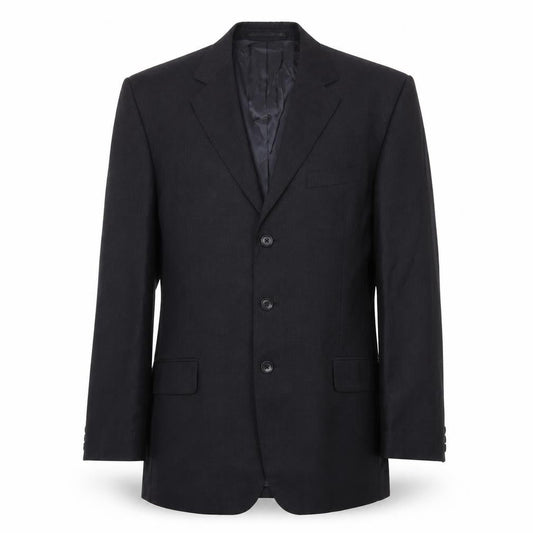Mens 42 Chest Regular Austin Reed Black Three-Button Blazer