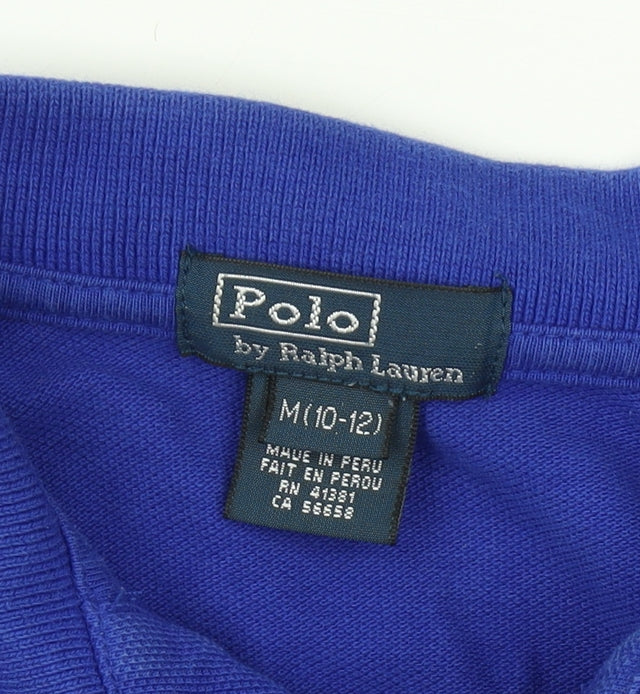 Ralph Lauren Blue Unisex Polo, M - Classic Casual Style