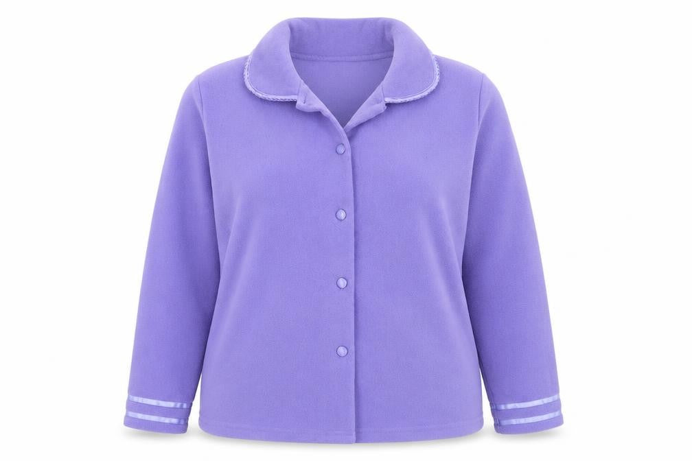 Bonmarché Womens Purple Basic Jacket Size 12/14 Collared Casual