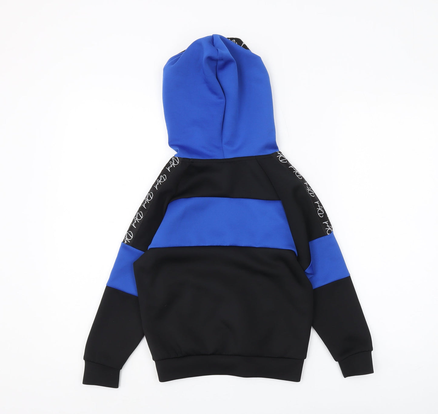 DFND Boys Black Blue Pullover Hoodie Size 7-8