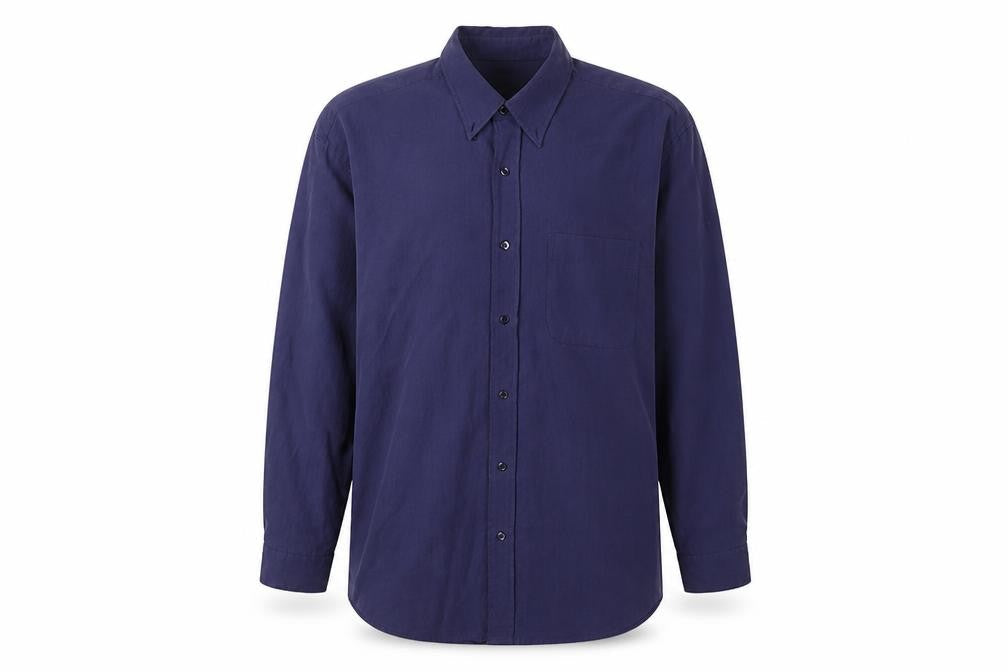 Marks and Spencer Men's Purple Long Sleeve Shirt