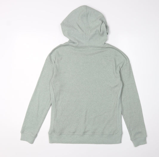 FatFace Women's Green Hoodie, High Neck, UK Size 6