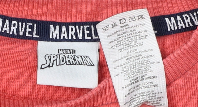 Marvel Spiderman Boys Red Sweatshirt 5-6 Years Pullover