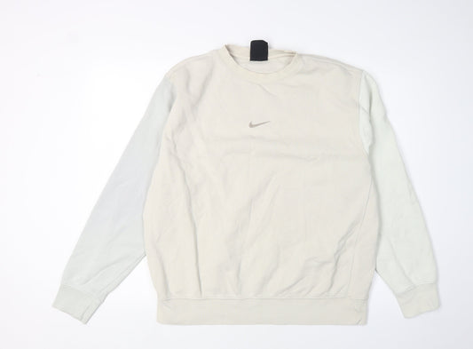 Nike Unisex Beige Pullover Sweatshirt M