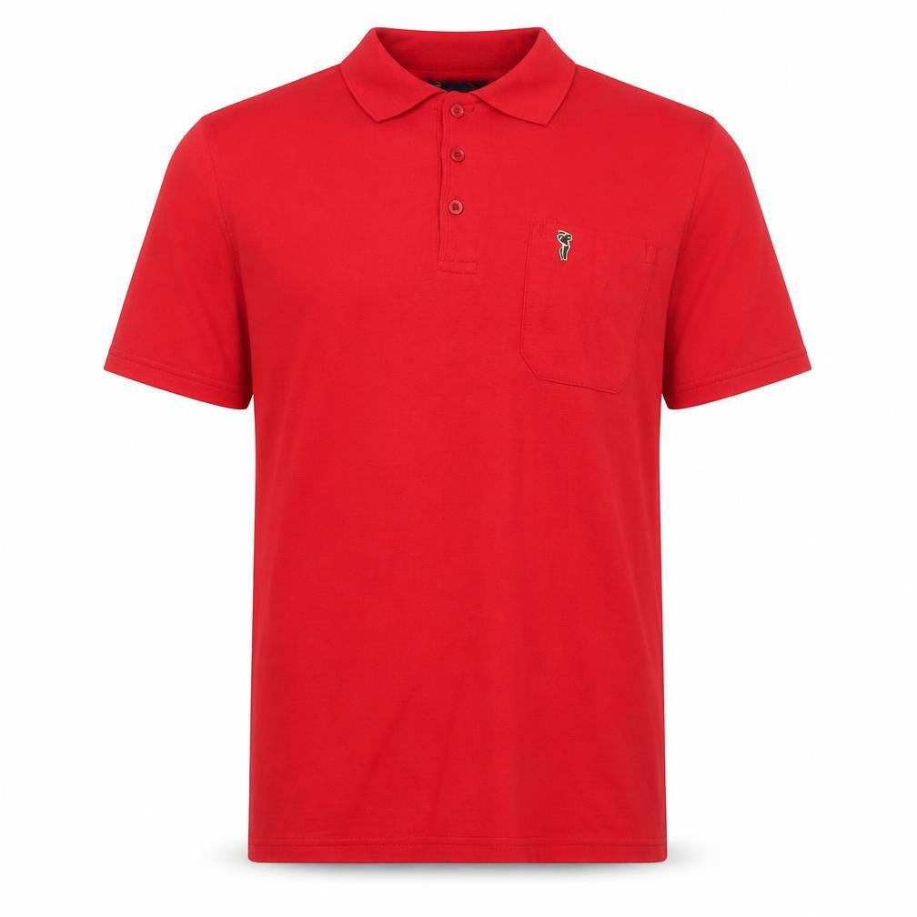 Moda Impresion Men's Red Polo Medium Short Sleeve Casual