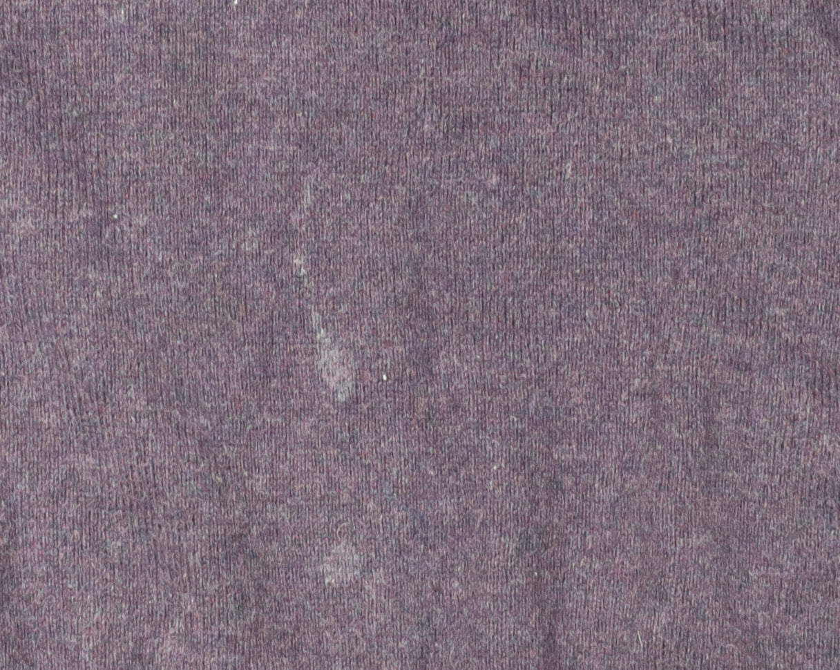 FatFace Men's Purple V-Neck Cotton Cashmere Jumper L