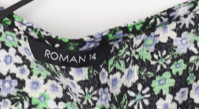 Roman Women's Multicoloured Floral Blouse Size 14