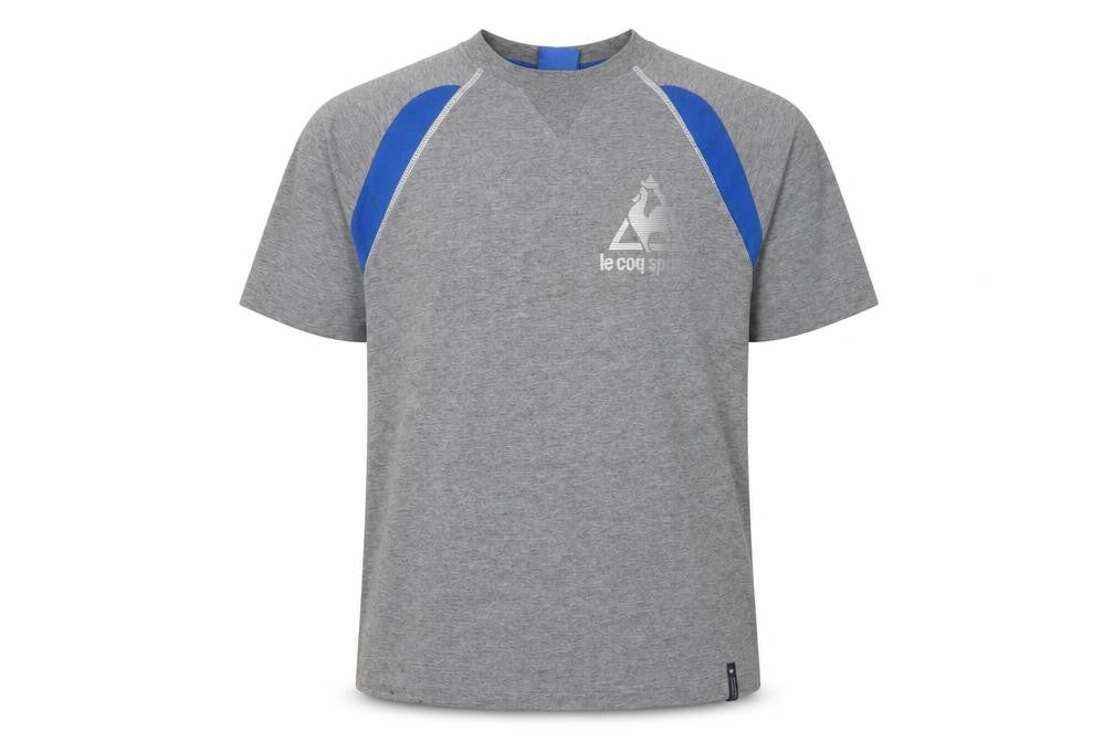 Mens UK Size M le coq sportif Grey  Polyester Blend T-Shirt
