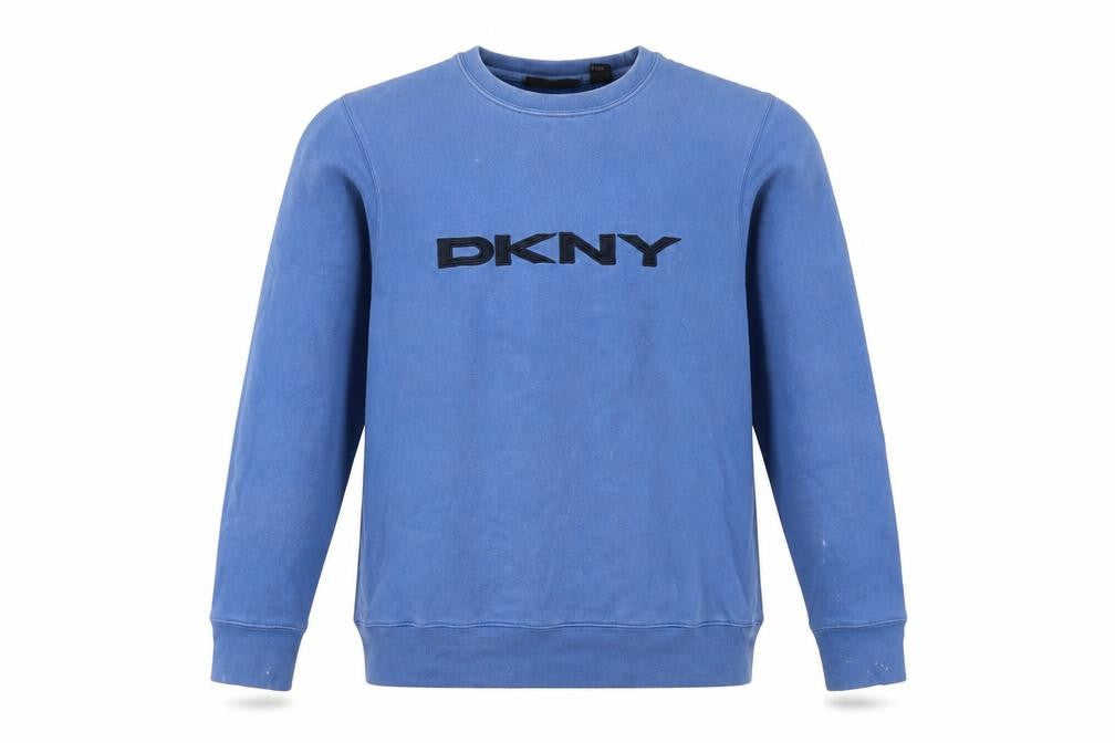 Mens UK S Regular DKNY Blue Pullover Sweatshirt