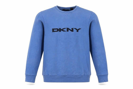 Mens UK S Regular DKNY Blue Pullover Sweatshirt