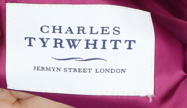 Charles Tyrwhitt Black Wool Men's Blazer, Size 36R