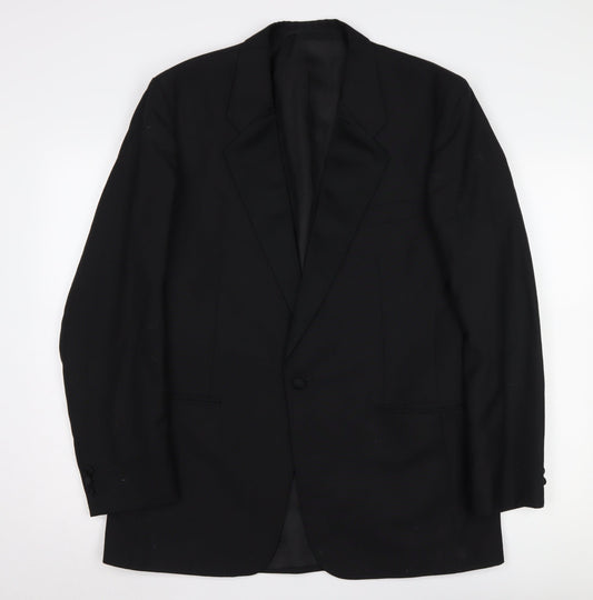 Moss Bros Black Men's Long Suit Size 40L