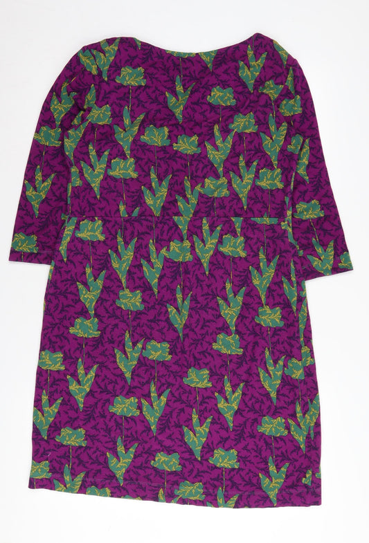 White Stuff Women's Multicoloured Floral Dress, Size 12
