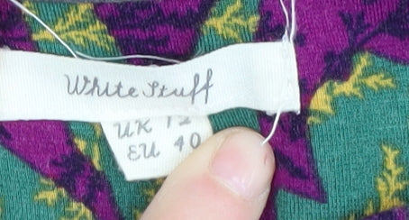 White Stuff Women's Multicoloured Floral Dress, Size 12