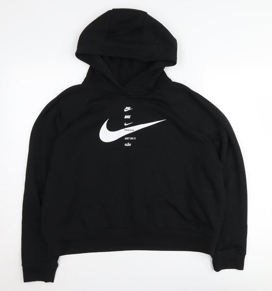 Nike Black XL Unisex Hoodie with Logo