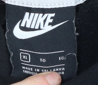 Nike Black XL Unisex Hoodie with Logo