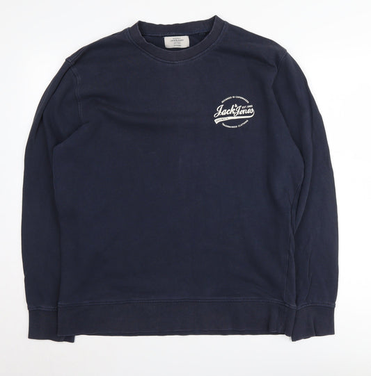 Jack & Jones Men's Blue XL Pullover Sweatshirt