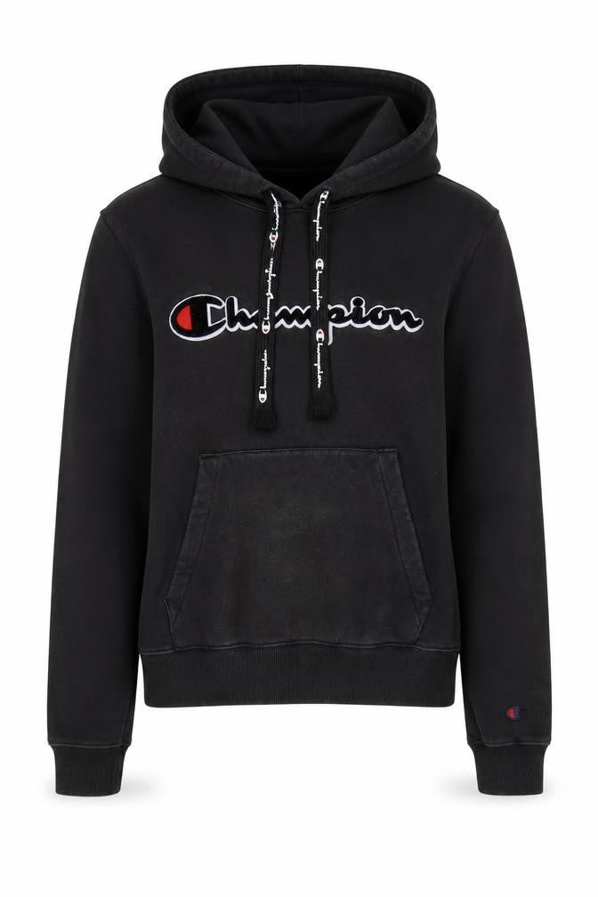 Womens UK XS Regular Champion Black Pullover Hoodie