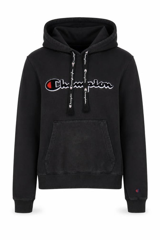 Womens UK XS Regular Champion Black Pullover Hoodie