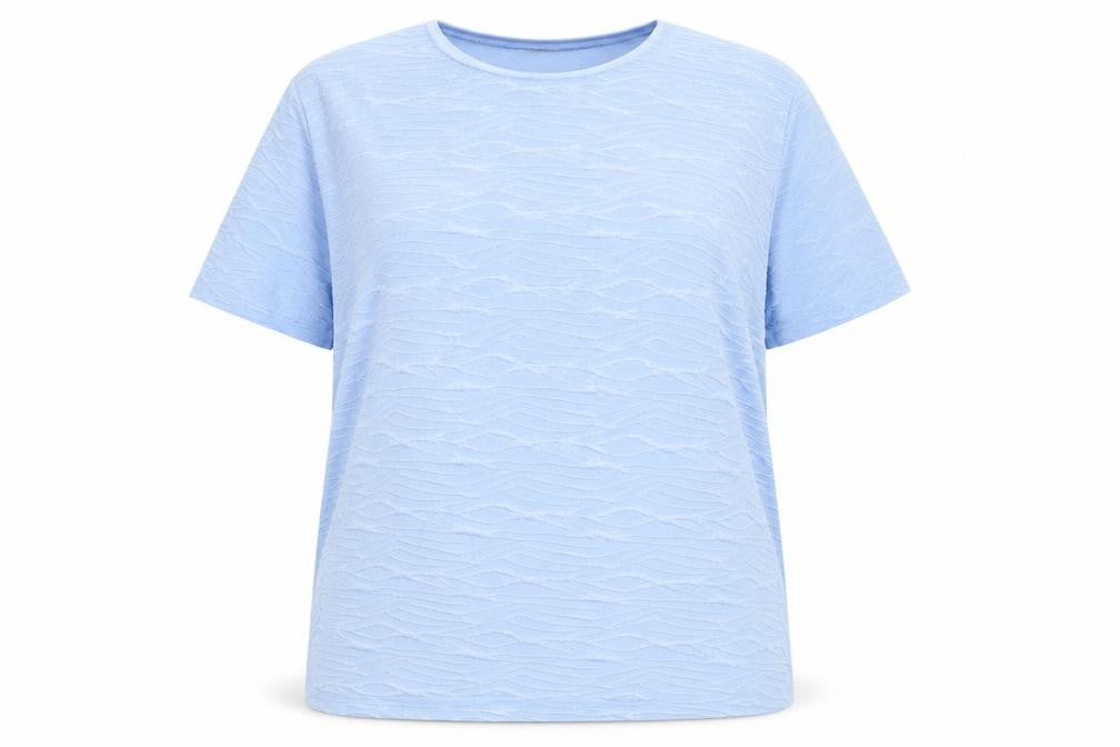 Front view of Honor Millburn Women's Blue XL Basic T-Shirt