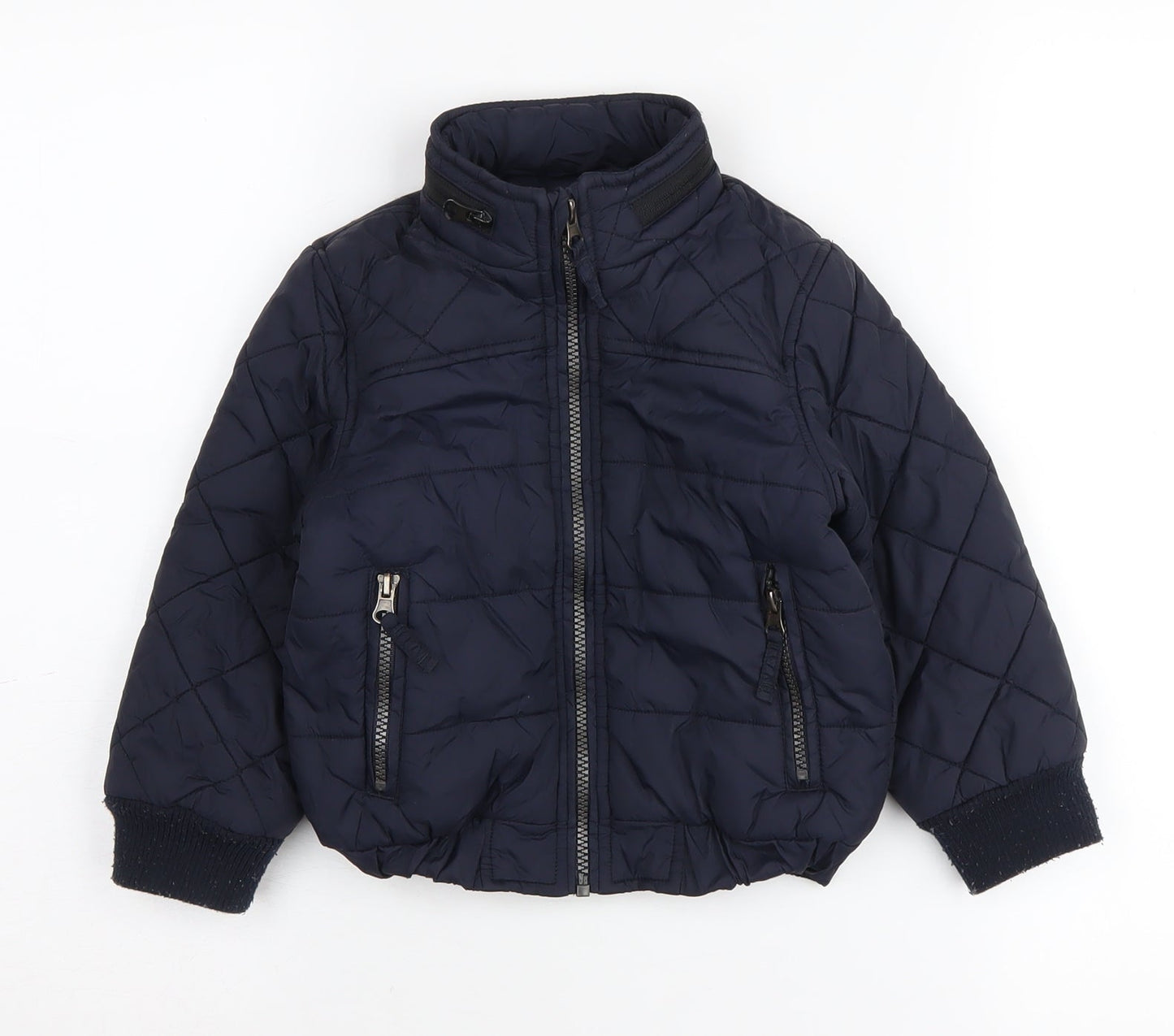 Marks and Spencer Boys Blue Puffer Jacket 3-4 Years