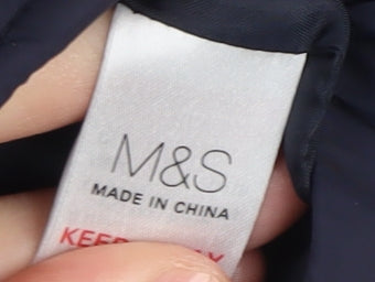 Marks and Spencer Boys Blue Puffer Jacket 3-4 Years
