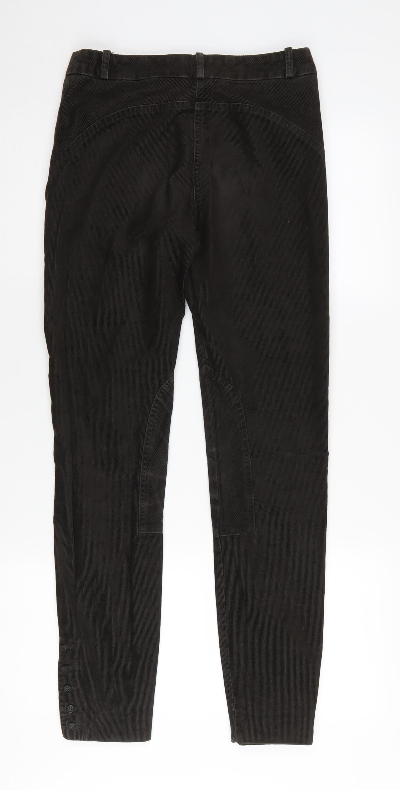 Jigsaw Women's Black Corduroy Trousers Size 8