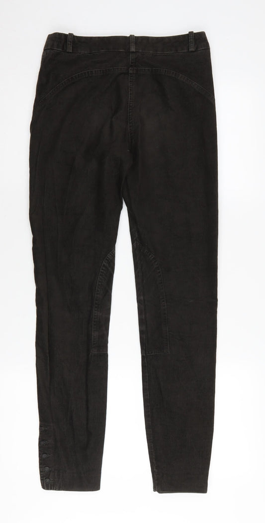 Jigsaw Women's Black Corduroy Trousers Size 8