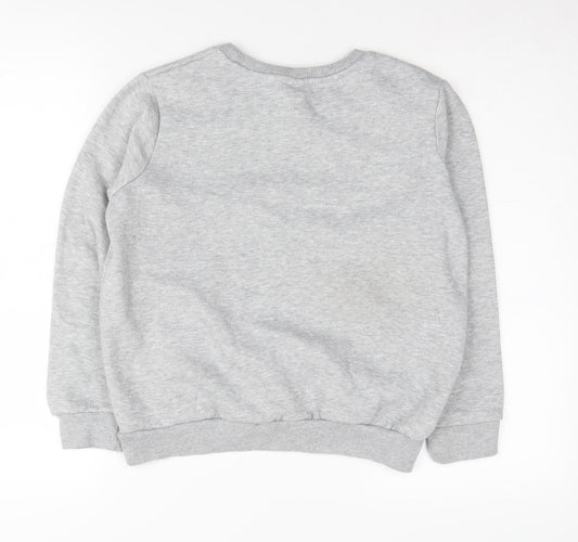 Hype Boys Grey Crew Neck Pullover Sweatshirt 13 Years