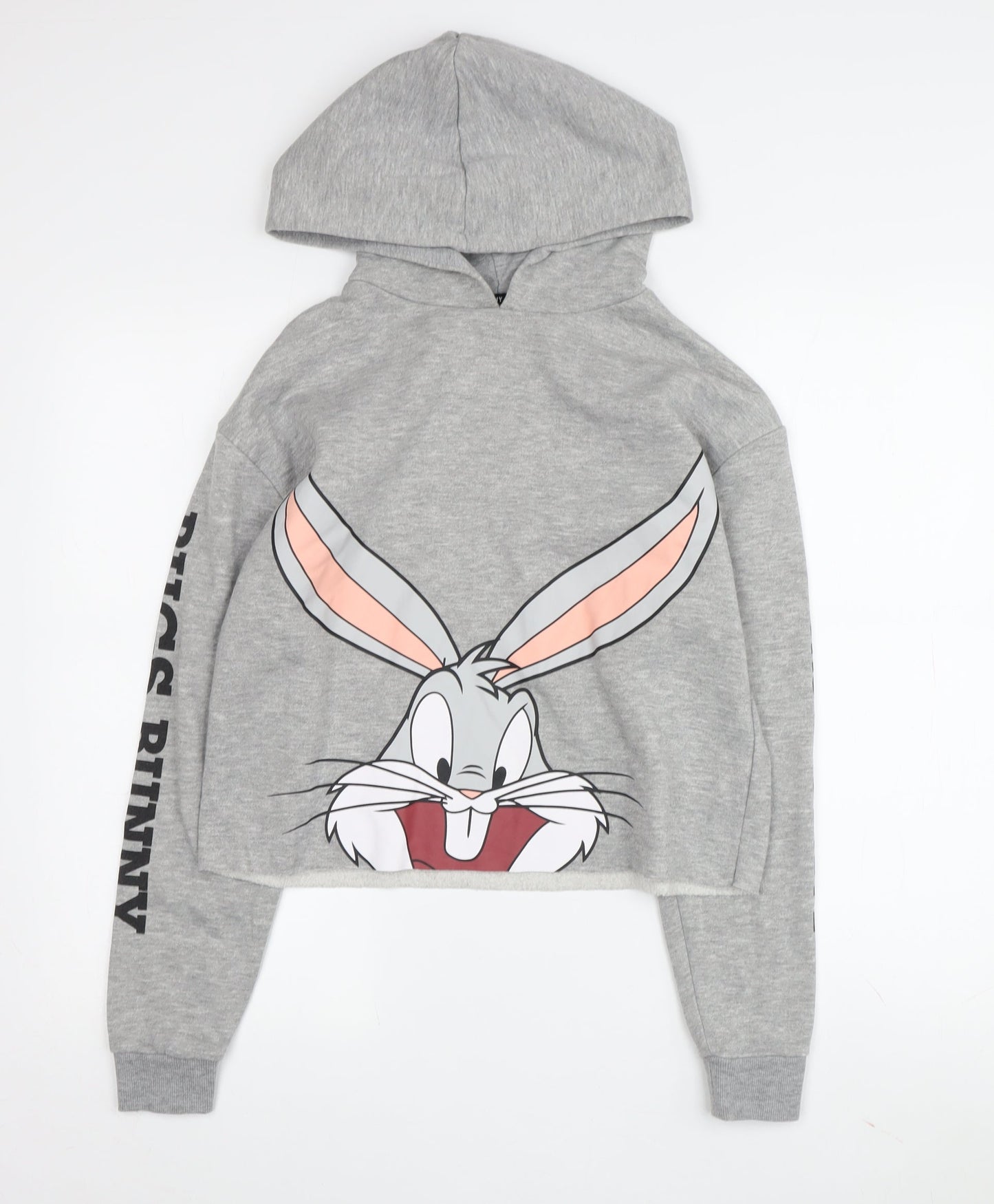 Looney Tunes Women's Grey Graphic Hoodie 2XS