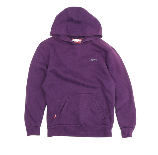 Slazenger Teens Purple Pullover Hoodie Size 164
