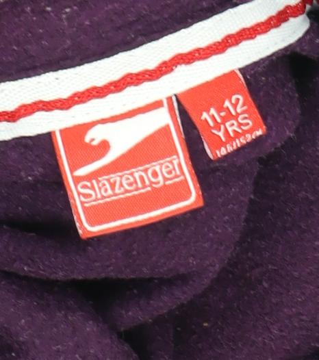 Slazenger Teens Purple Pullover Hoodie Size 164