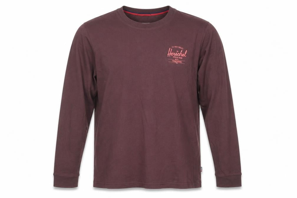 Herschel Men's Brown Long Sleeve T-Shirt M