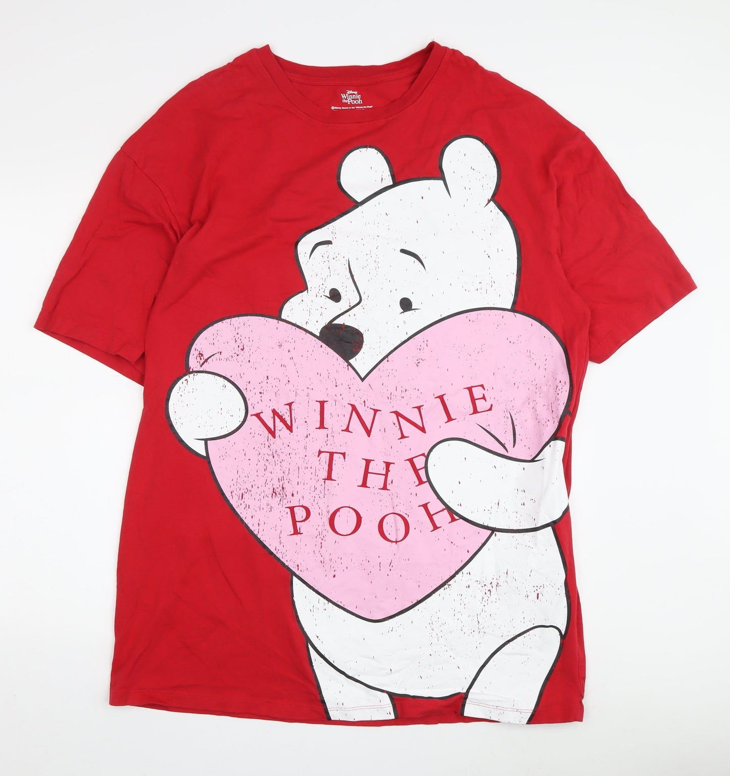 Disney Winnie The Pooh Red T-Shirt - M, Unisex