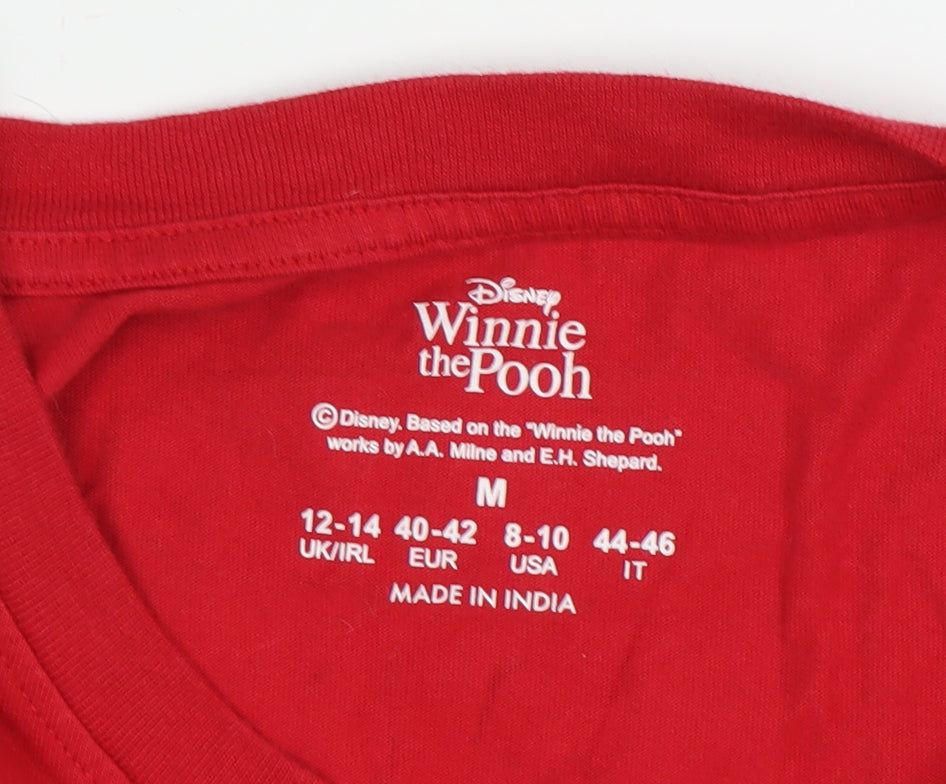 Disney Winnie The Pooh Red T-Shirt - M, Unisex