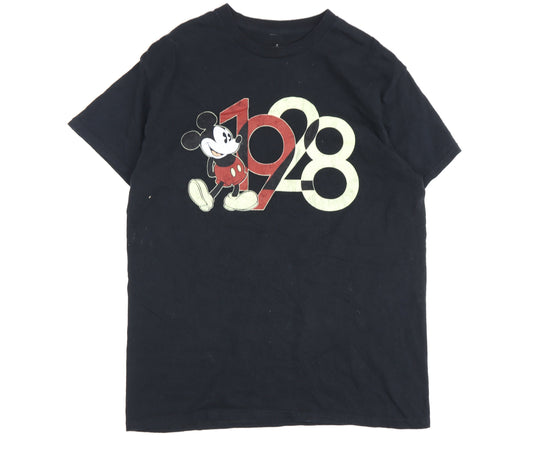 Disney Men's Black Mickey Mouse Graphic T-Shirt Medium