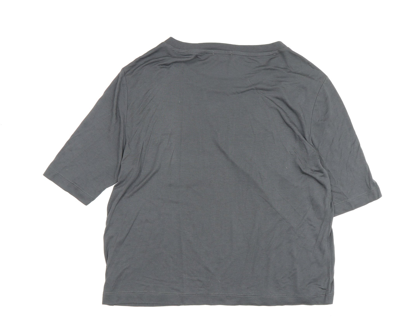 Gap Women's Grey Cotton T-Shirt XS Regular Fit