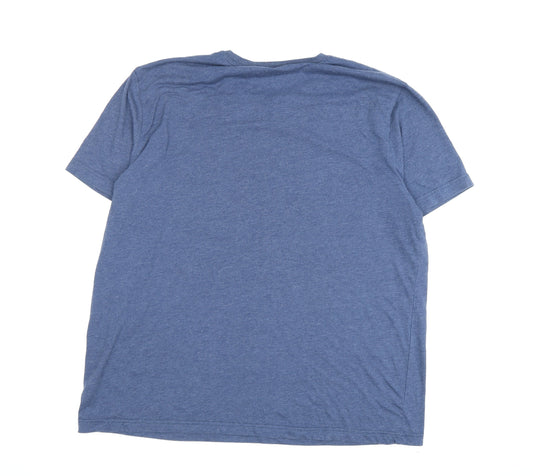 Coca-Cola Unisex Blue Christmas T-Shirt XL