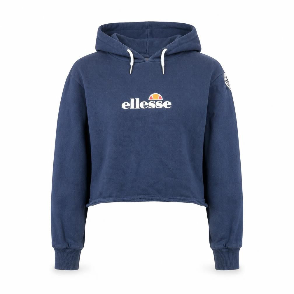 Womens UK 6 Regular ellesse Blue Pullover Hoodie