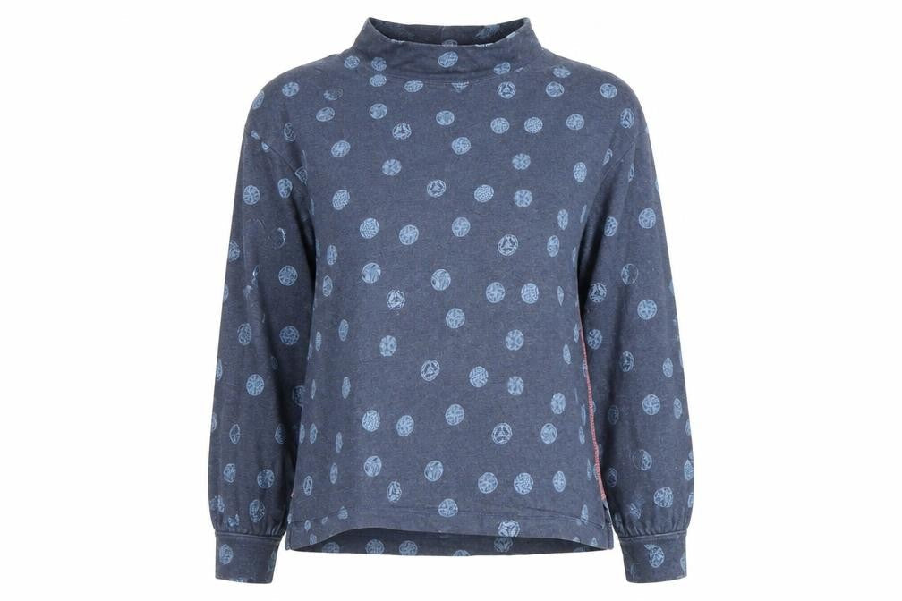 Womens UK Size 10 White Stuff Blue Cotton Blouse