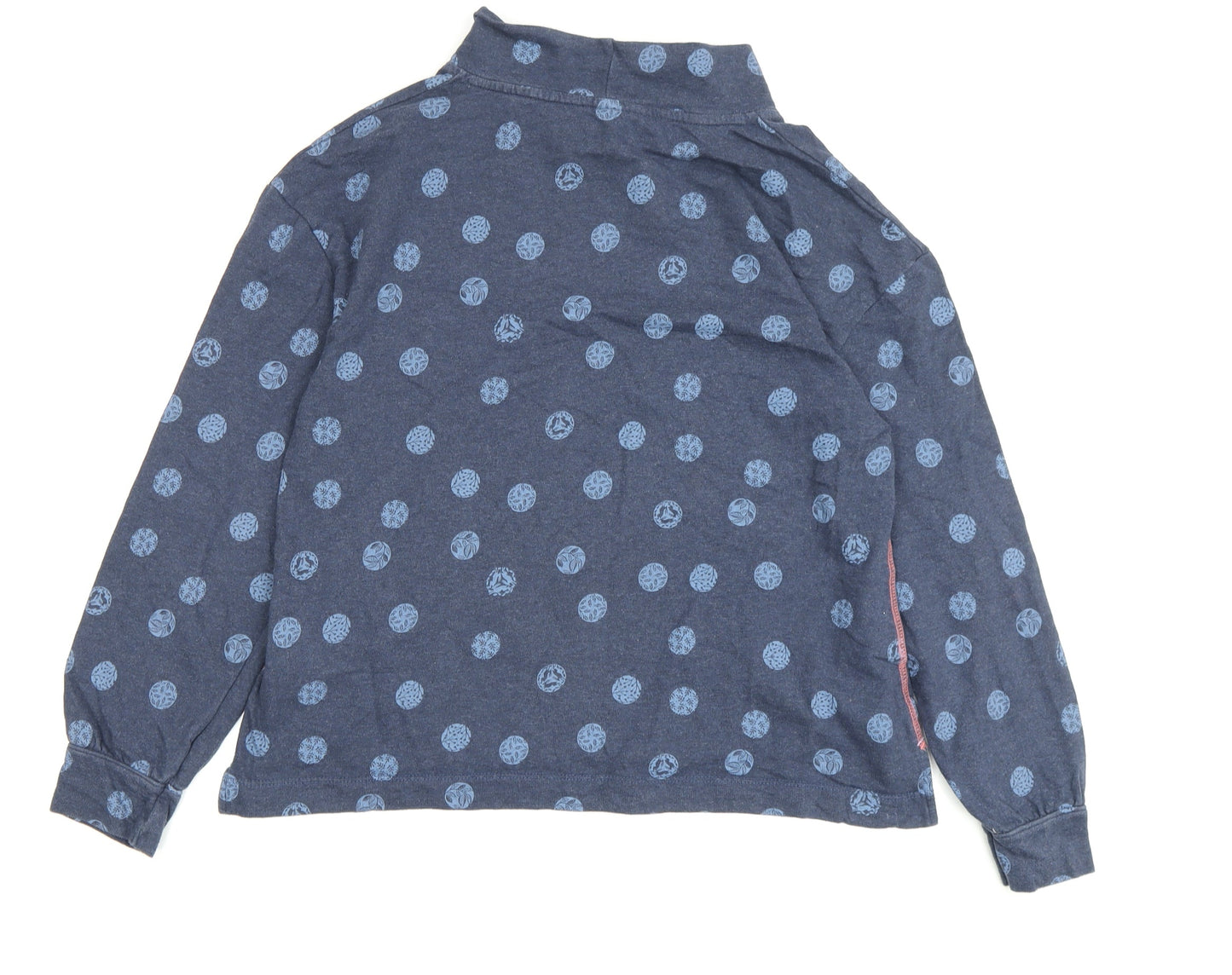 White Stuff Women's Blue Geometric Blouse Size 10