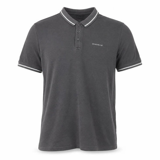 McKenzie Men's Grey Polo Shirt XL Short Sleeve Cotton