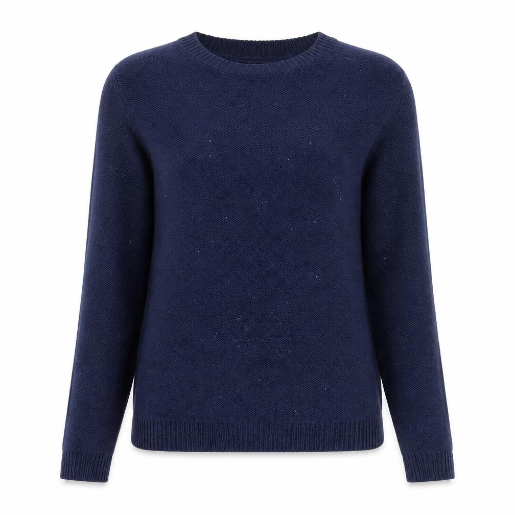 Womens UK 38 Regular Laura Ashley Blue Pullover Chunky-Knit