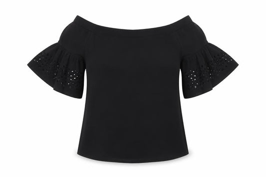 Womens UK Size XS Banana Republic Black Polyester Blend Blouse