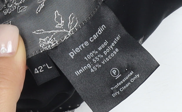 Pierre Cardin Men's Black Wool Tuxedo Blazer 42L